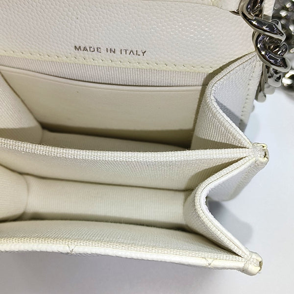 Quilted Grained Calfskin White