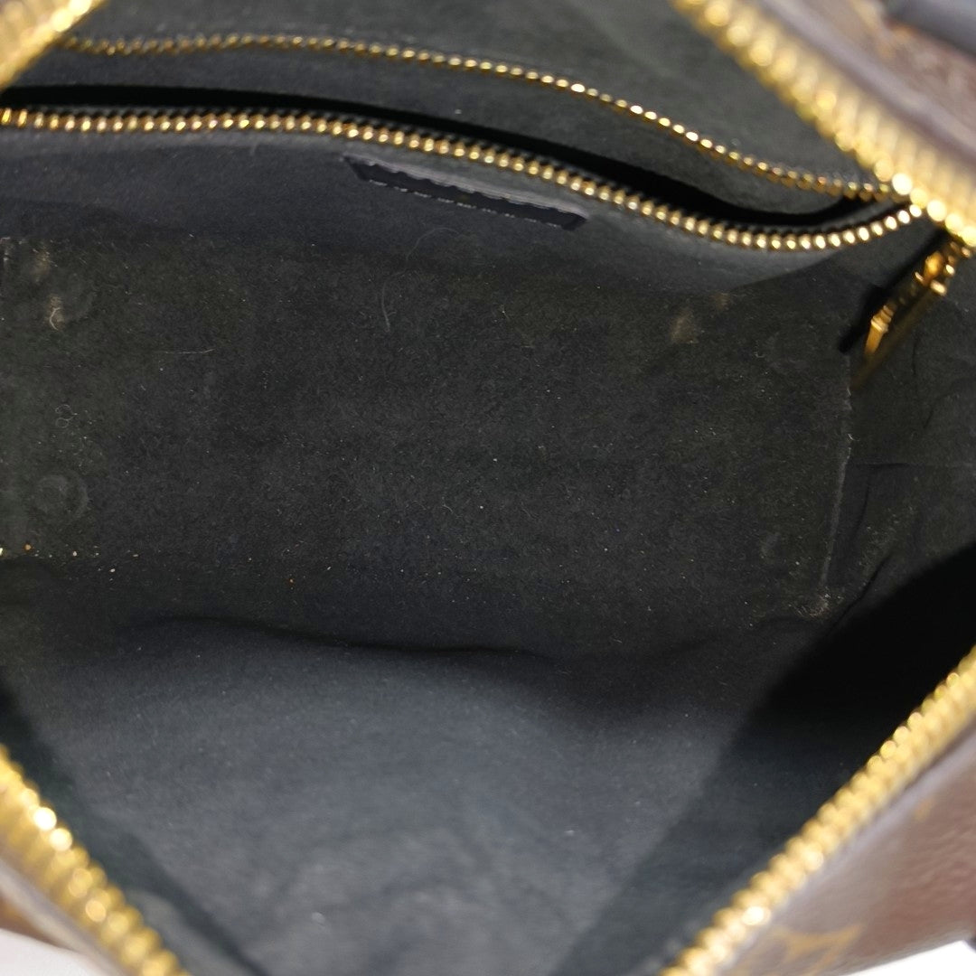 PETITE MALLE Monogram Coated Canvas Brown