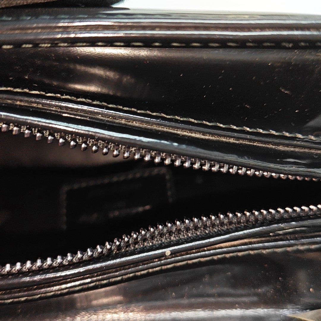 Lady Dior Medium Patent Leather Black
