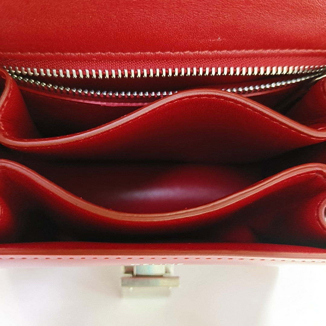 CLASSIC BOX Mini Calfskin Red