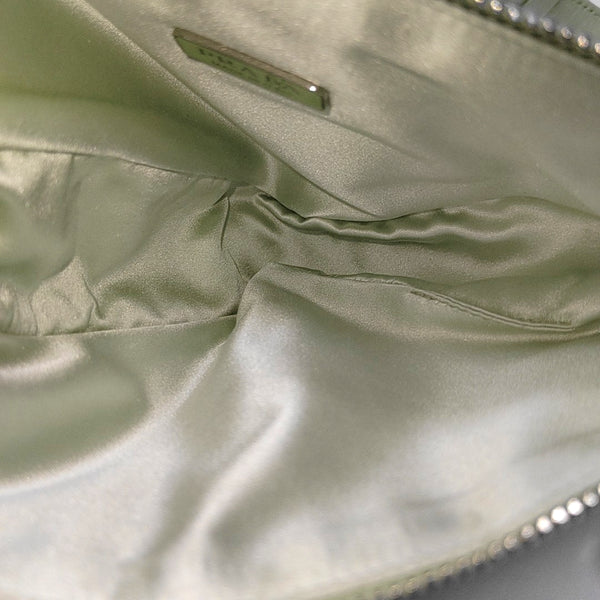 Satin Shoulder Bag Green