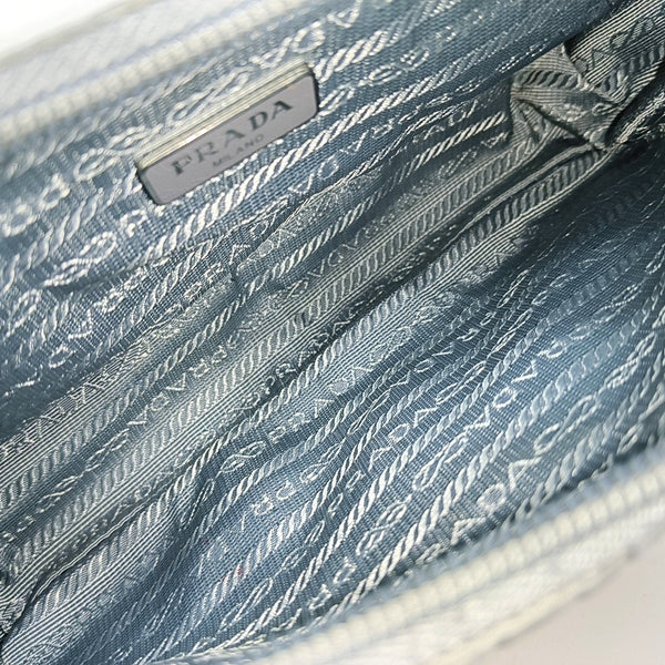 Authenticated pre-owned  Re-Edition2000 Nylon Blue - Top Handle Bag at Looply