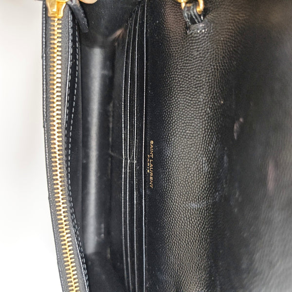 MONOGRAM WOC Chevron Calfskin Black