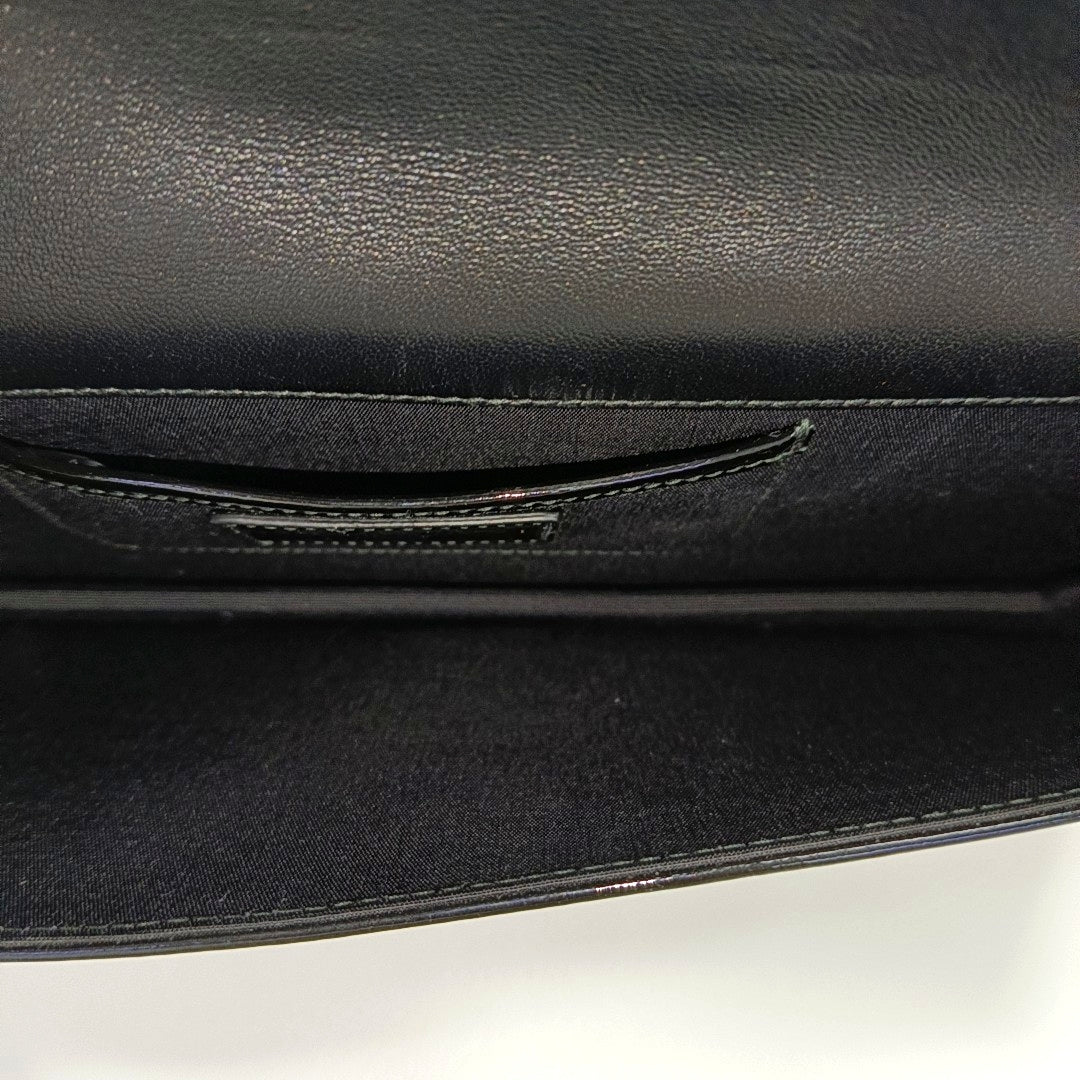 Lady Dior Medium Cannage Patent Leather Black