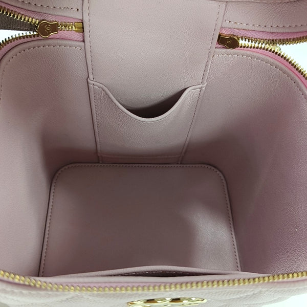 TRENDY CC Quilted Grained Calfskin Pink