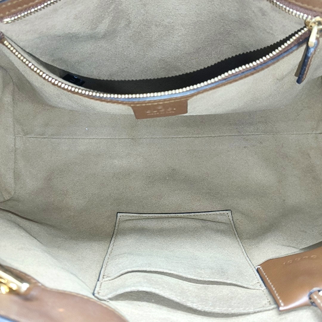 Padlock Medium Monogram Coated Canvas Beige