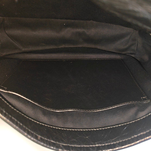 NIKI Medium Chevron Calfskin Black