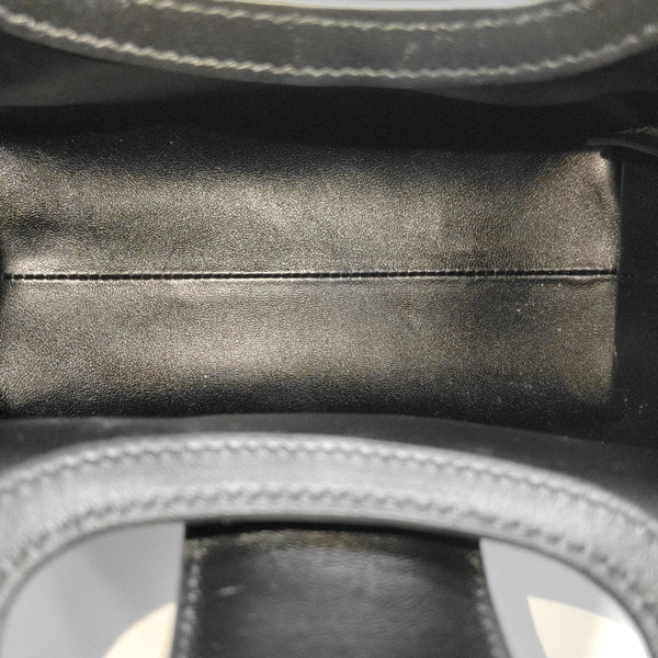 Jolie Top Handle Mini Cannage Lambskin Black