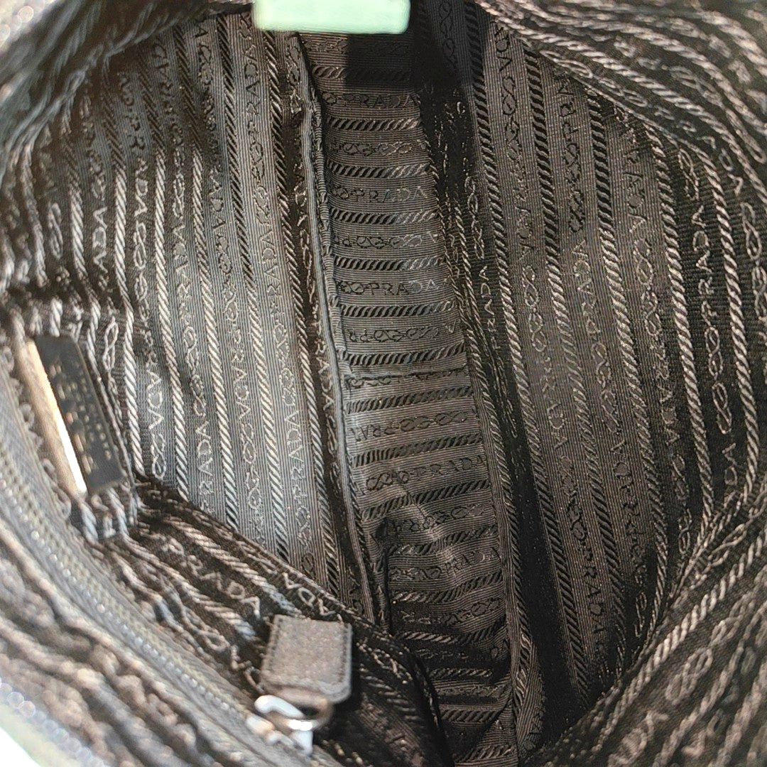 Nylon Shoulder Bag Green