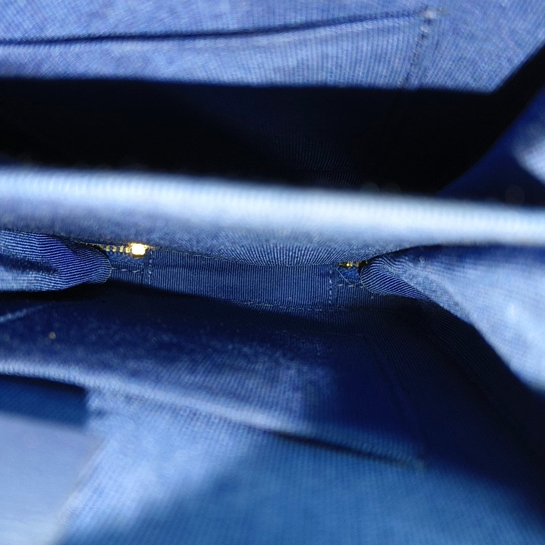 Quilted Grained Calfskin Blue