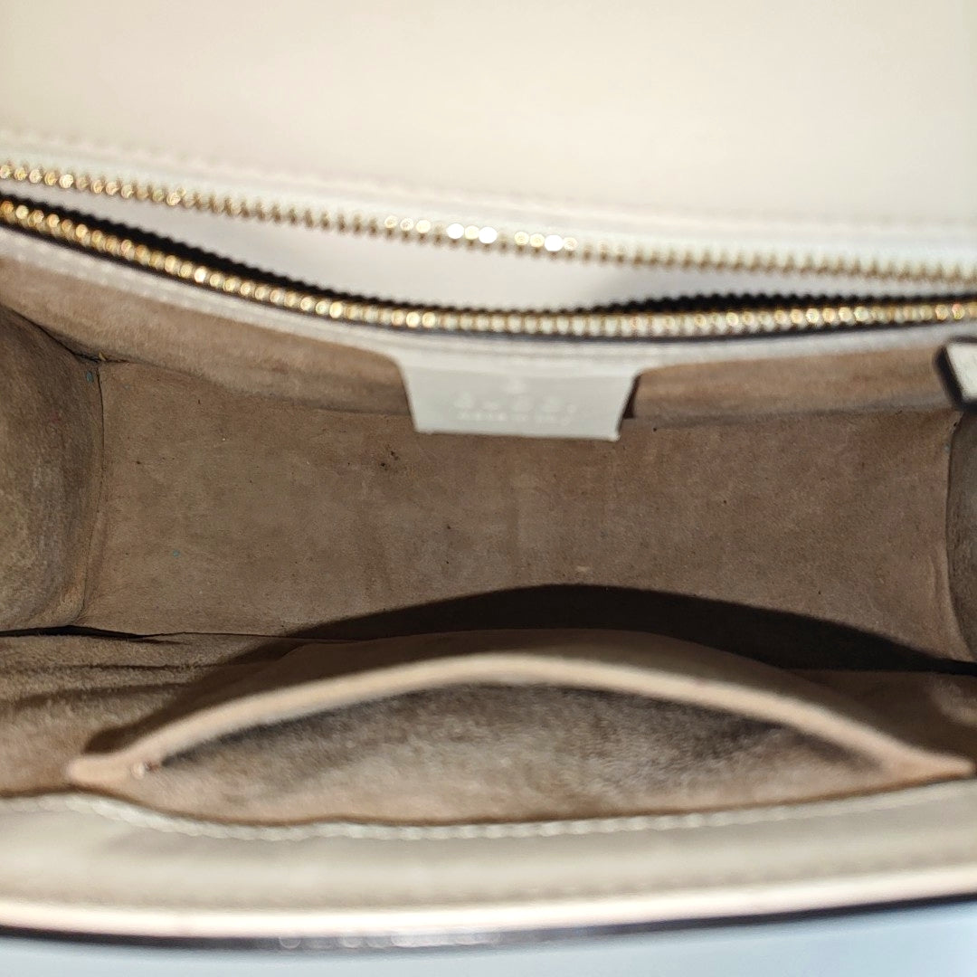 Sylvie Small Calfskin White