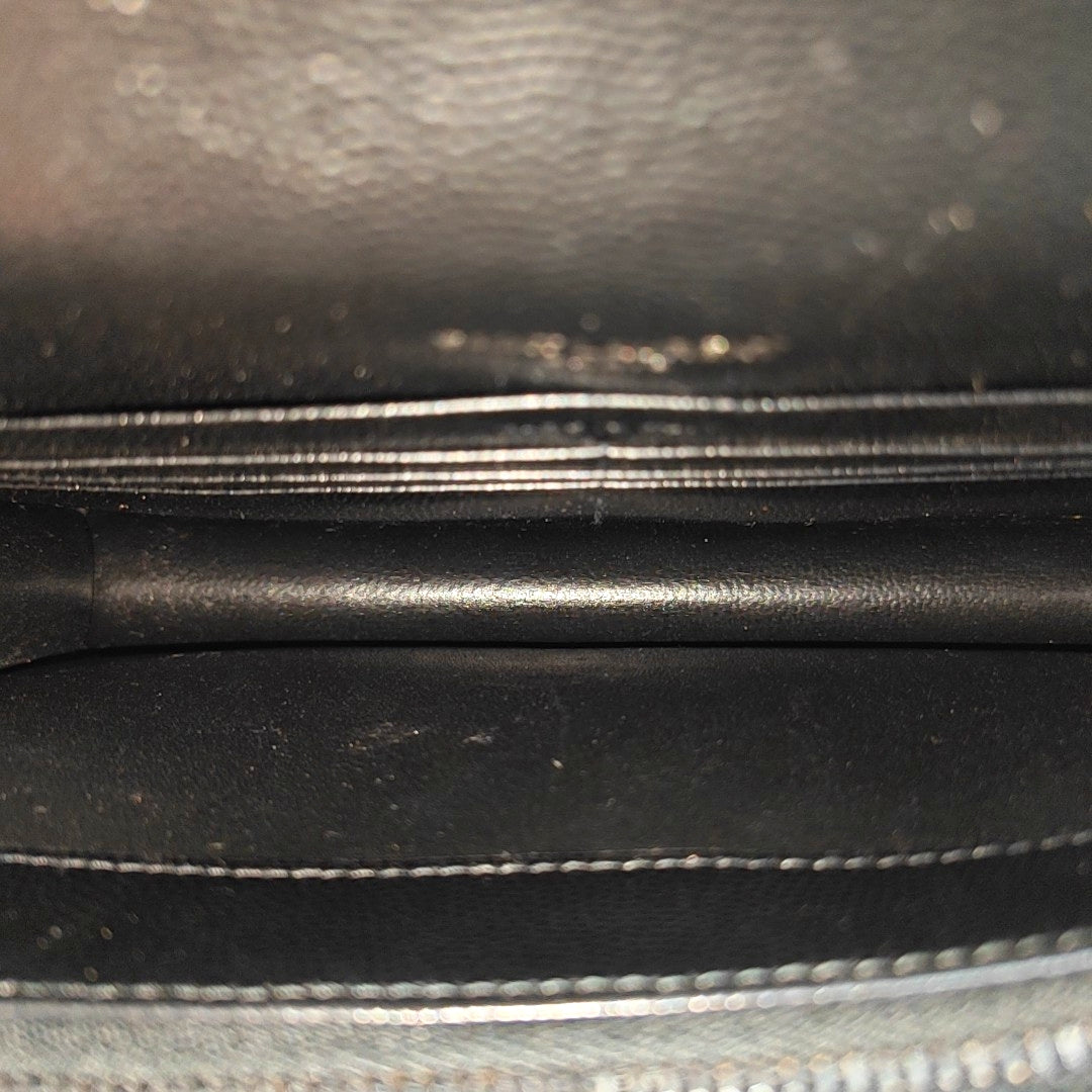 MONOGRAM WOC Chevron Calfskin Black