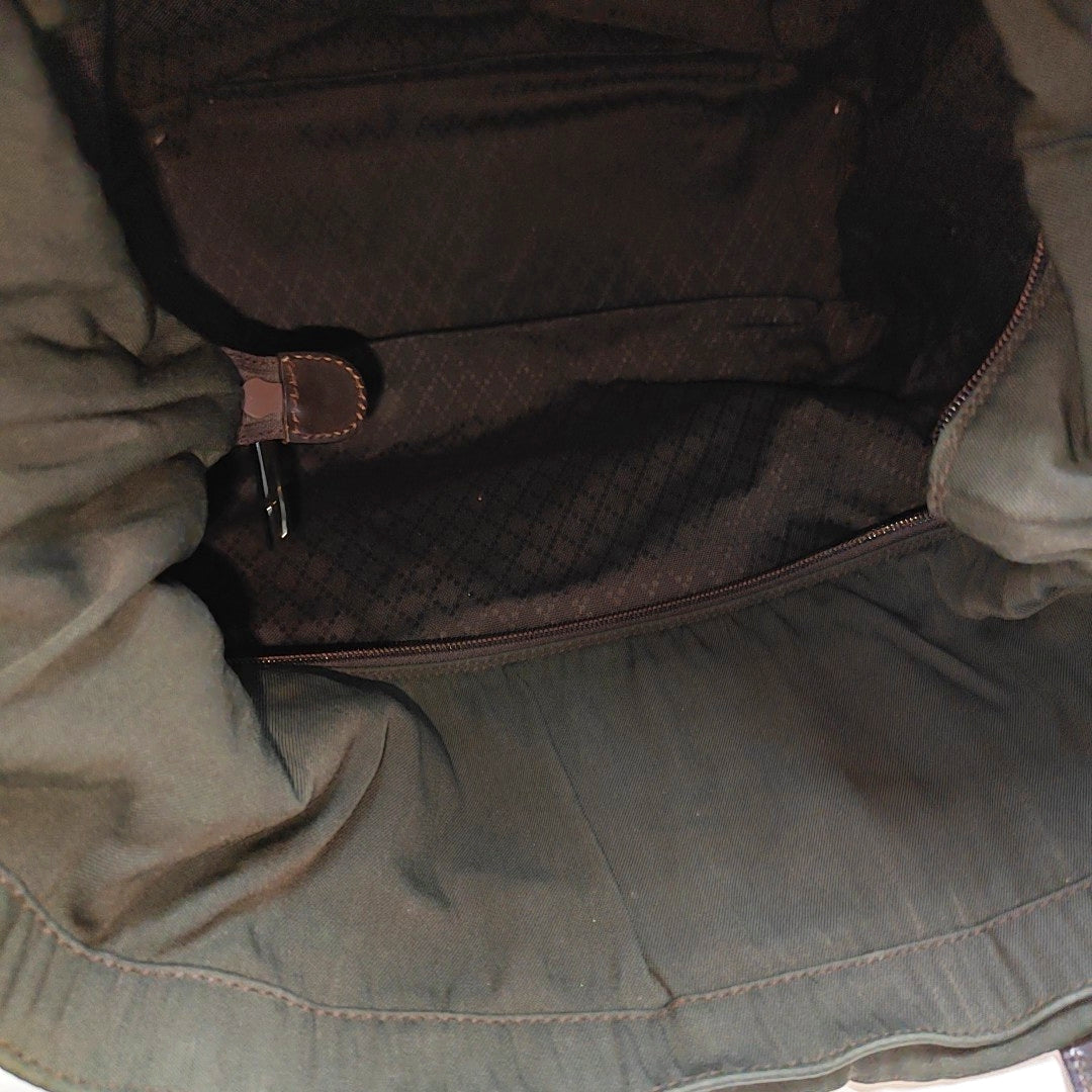 Canvas Top Handle Bag Green