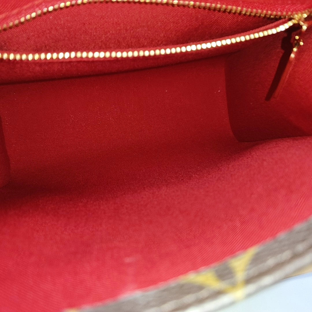 SAC PLAT BB Monogram Coated Canvas Brown