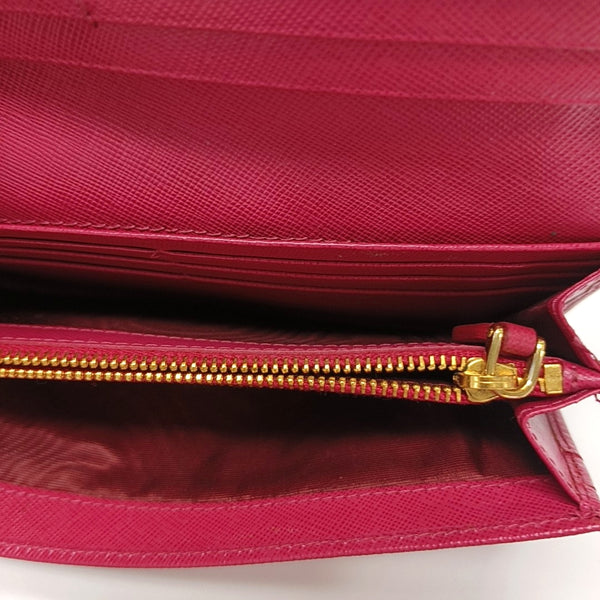 Fold Wallet Saffiano Calfskin Red Wallet