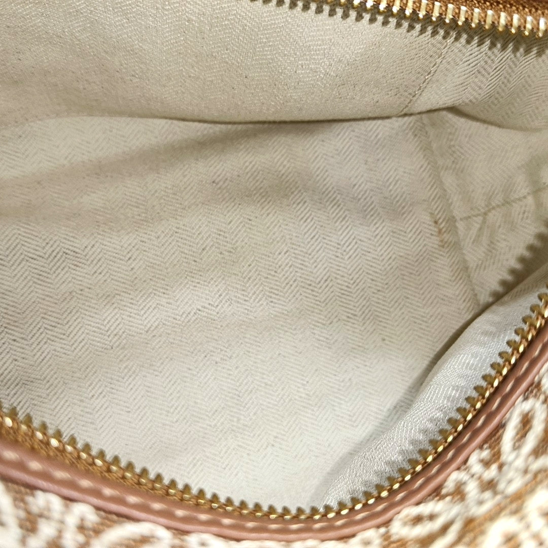 Monogram Canvas Top Handle Bag Brown
