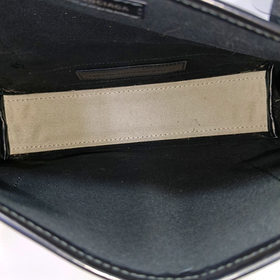 Navy Mini Canvas White