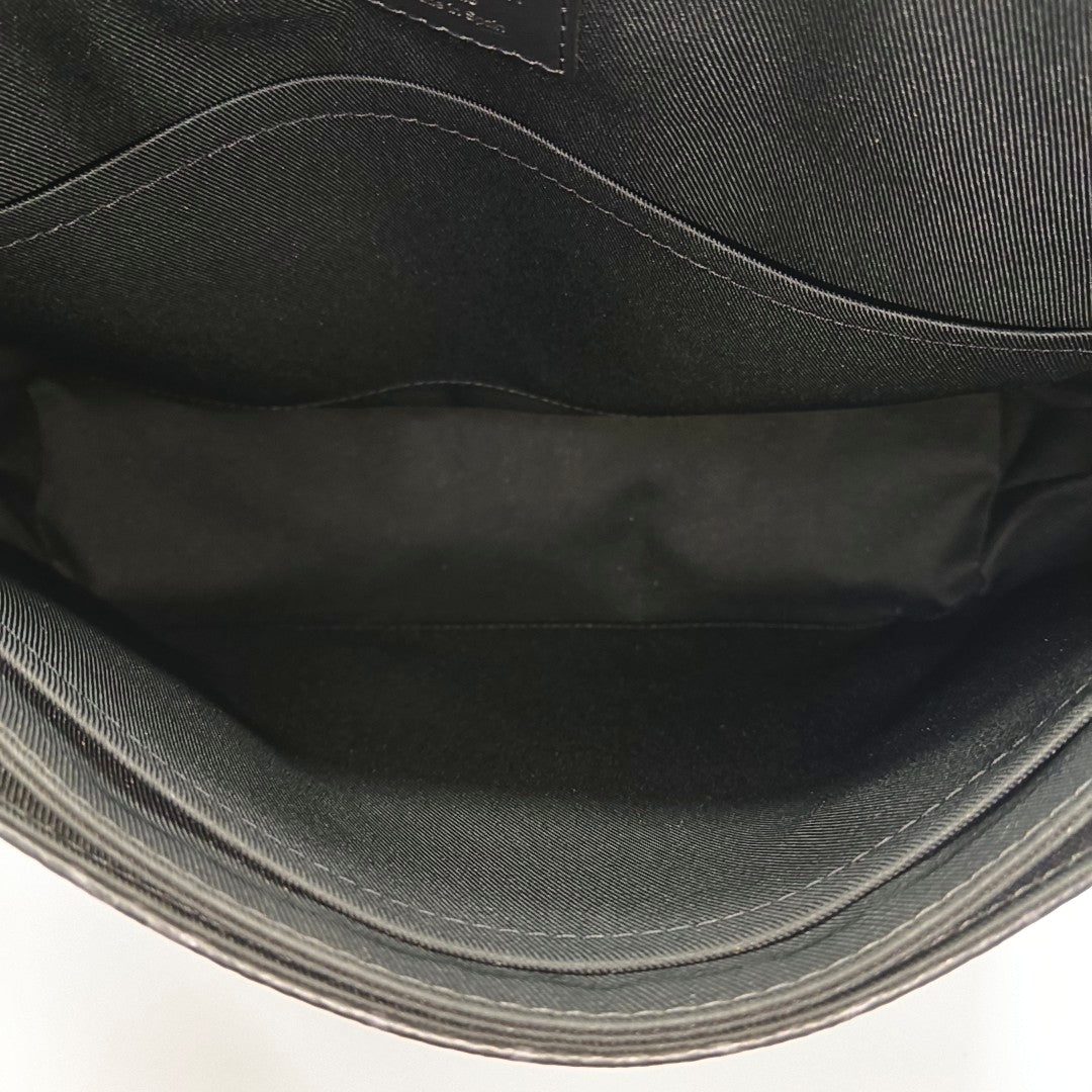 DISTRICT MM Monogram Coated Canvas Black
