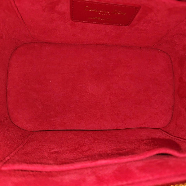 Travel Vanity Small Cannage Lambskin Red