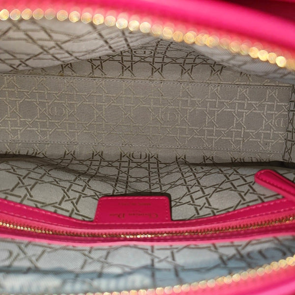 Lady Dior Large Cannage Lambskin Red
