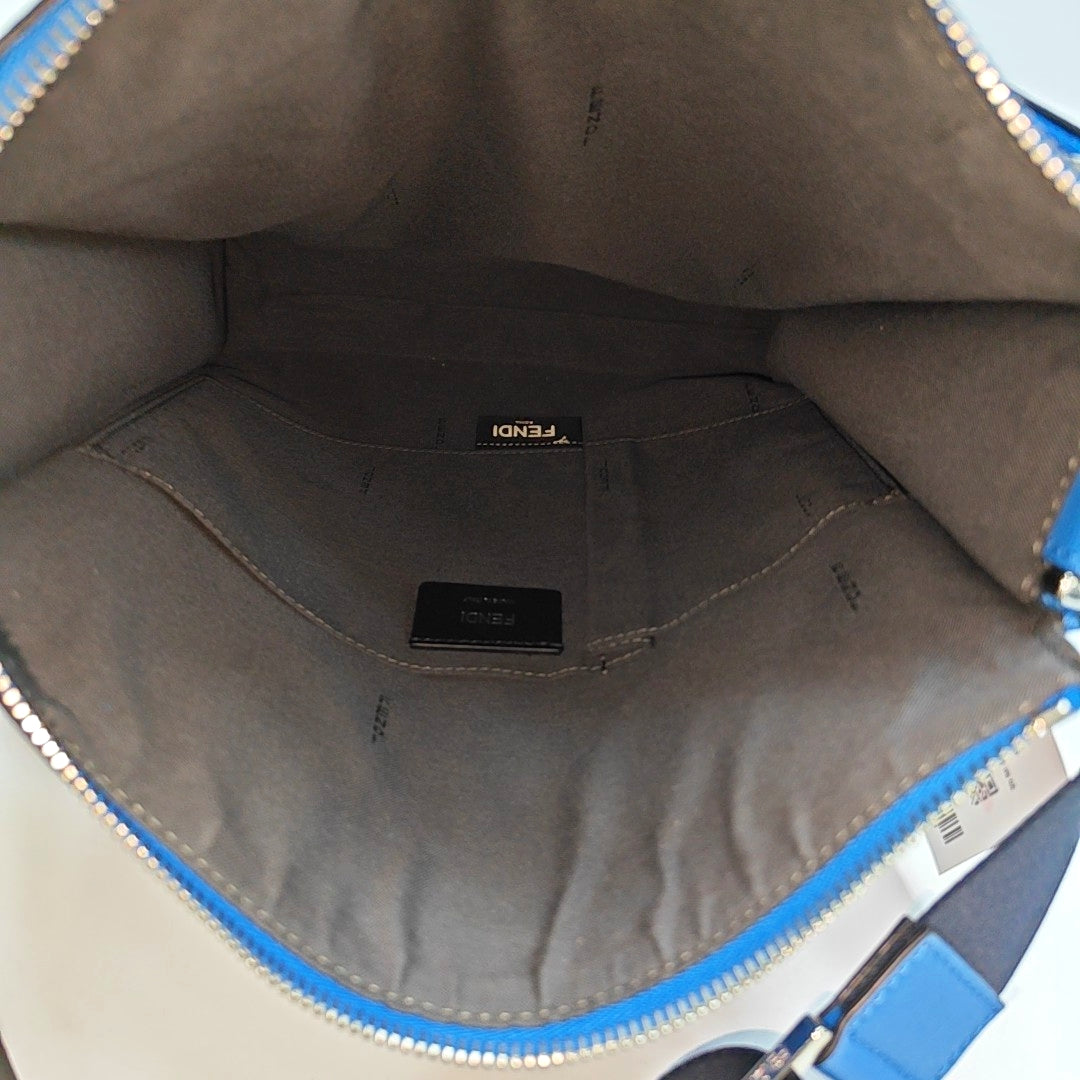Leather Crossbody Bag Blue