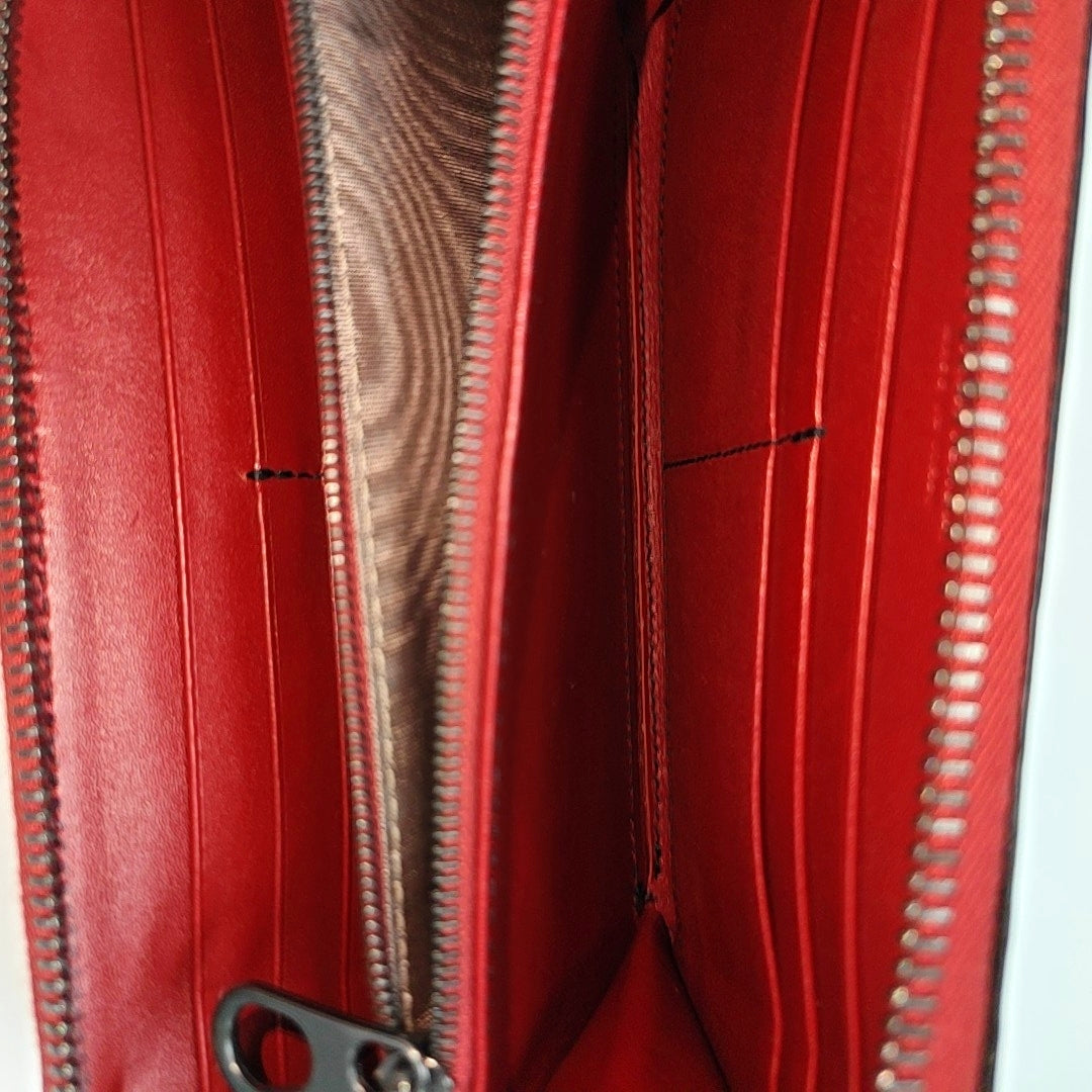 Calfskin Wallet Red