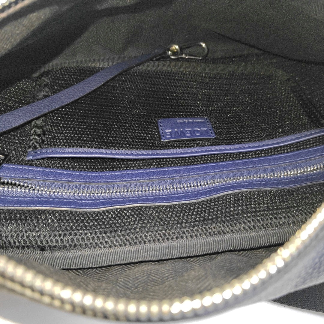 Calfskin Shoulder Bag Blue