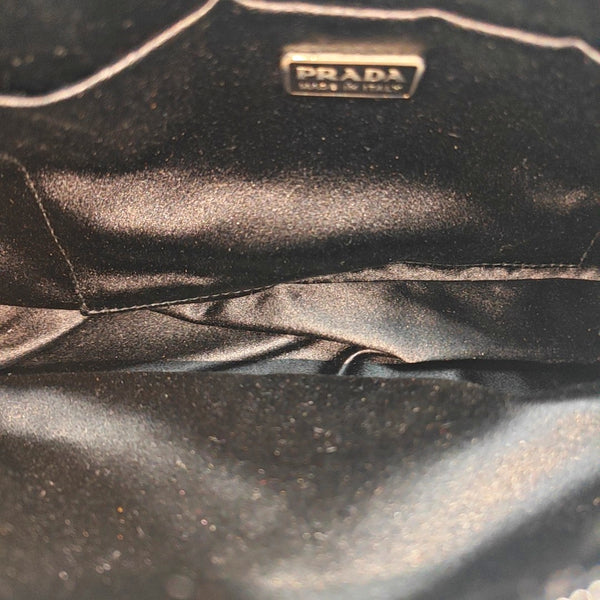 Silk Satin Top Handle Bag Beige