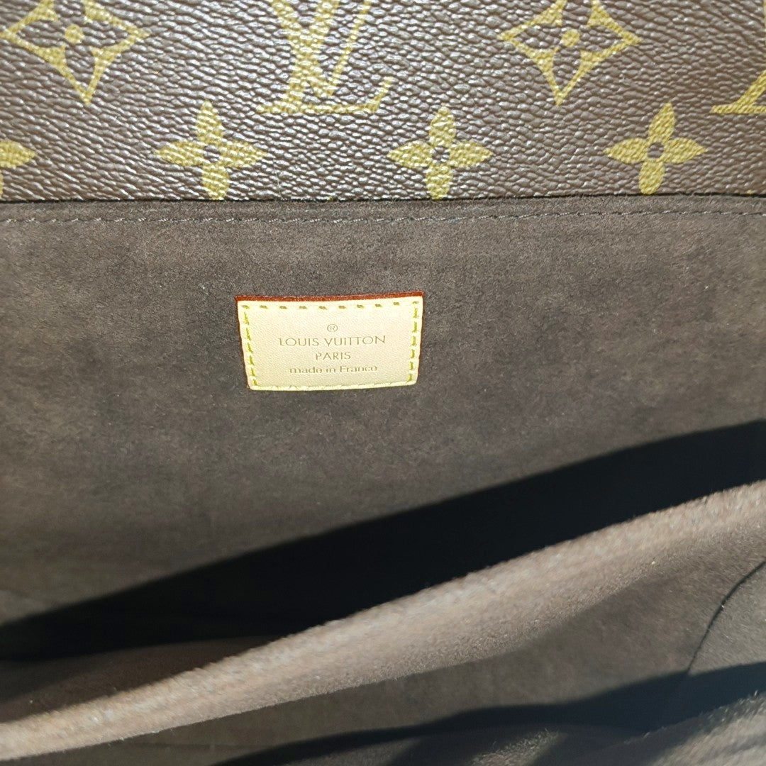 MÉTIS MM Monogram Coated Canvas Brown
