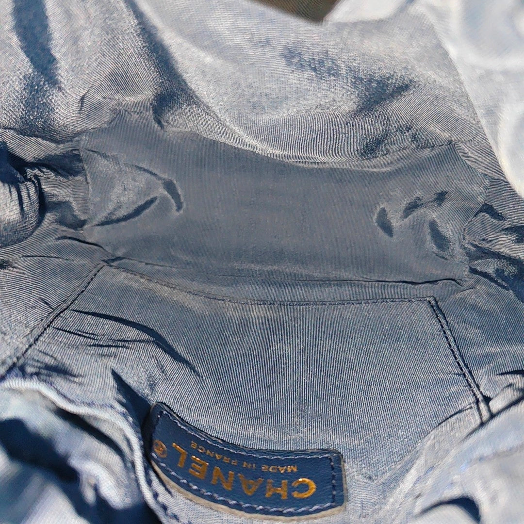 Quilted Denim Blue