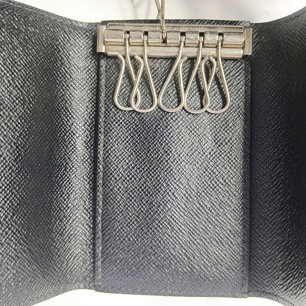 Damier Graphite Coated Canvas Key Pouch Gray