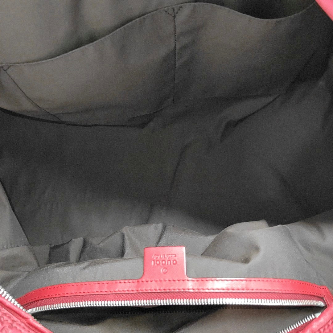 Microguccissima Monogram Leather Red