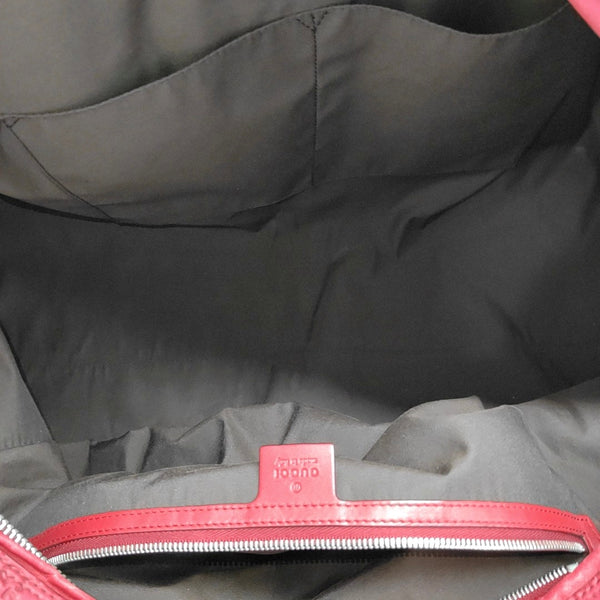 Microguccissima Monogram Leather Red