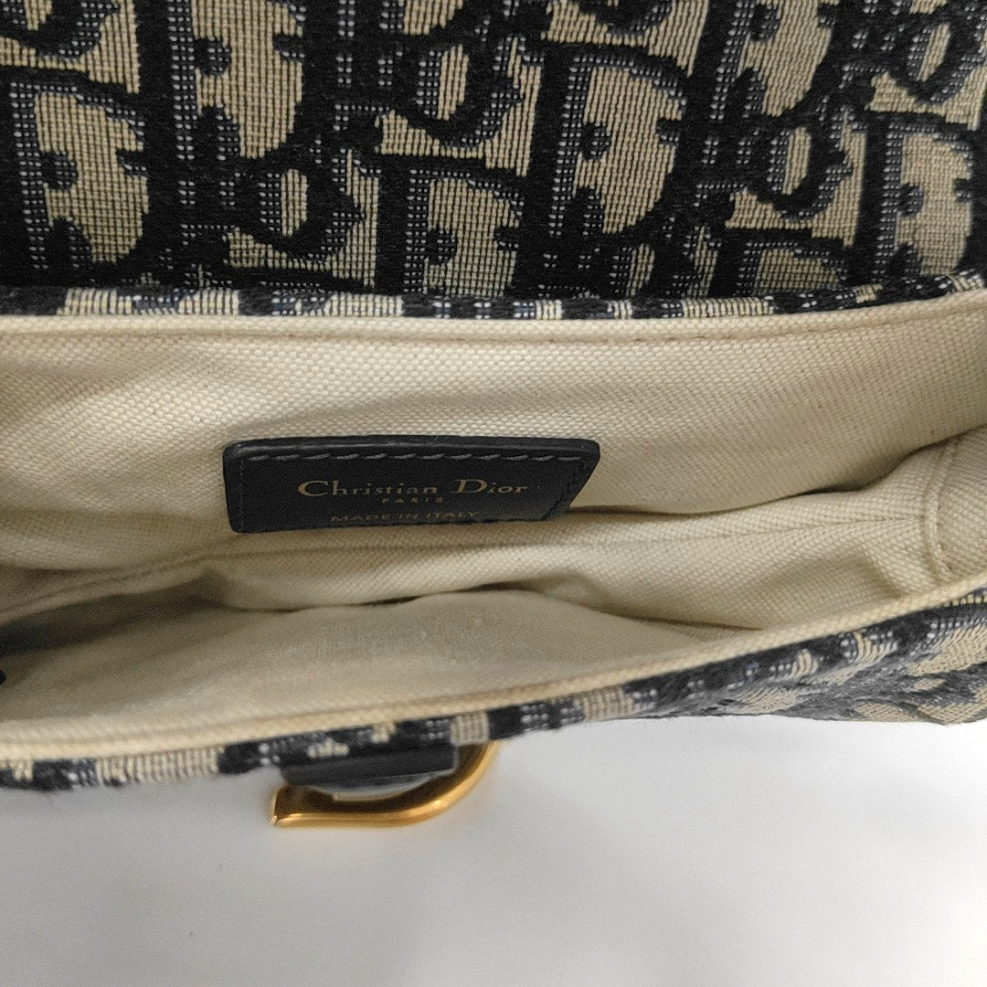 Saddle Mini Oblique Fabric Blue