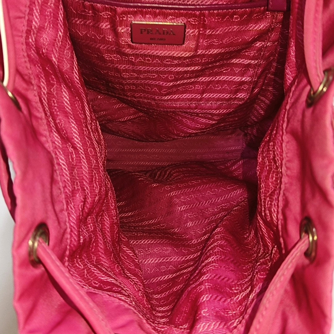 Nylon Backpack Red