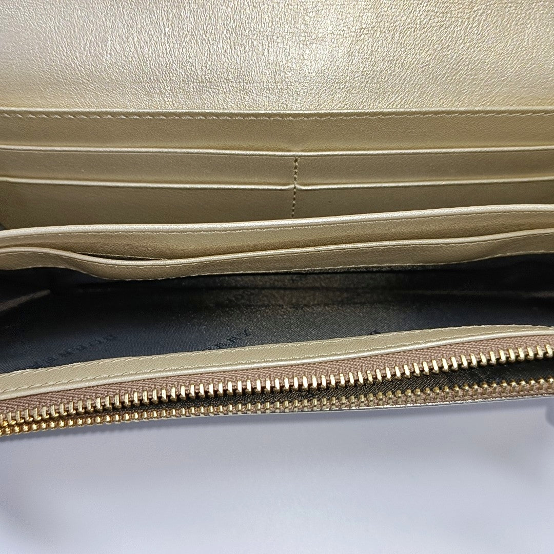 Calfskin Wallet Beige