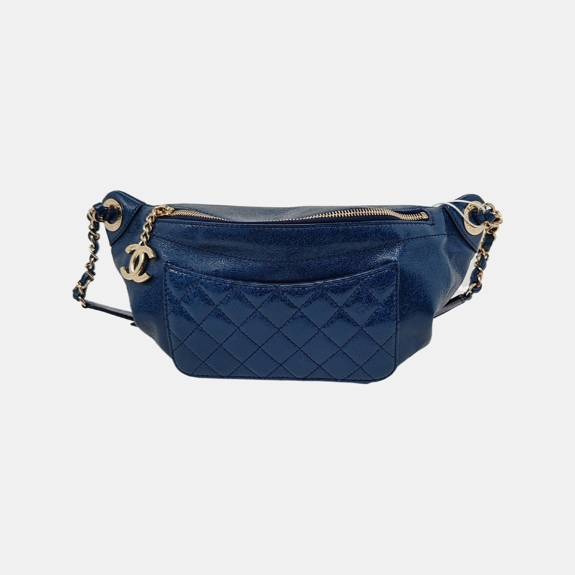 Quilted Calfskin Blue