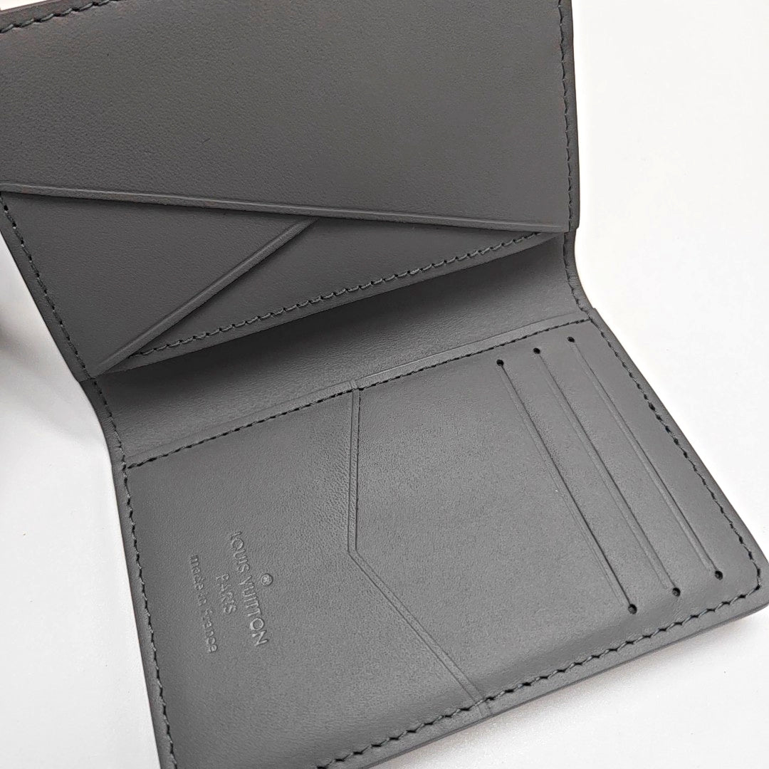 SLENDER Monogram Calfskin Gray Card Holder