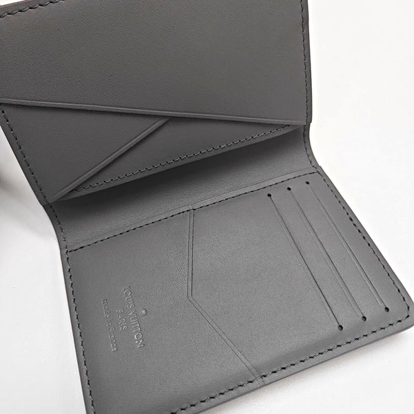 SLENDER Monogram Calfskin Gray Card Holder