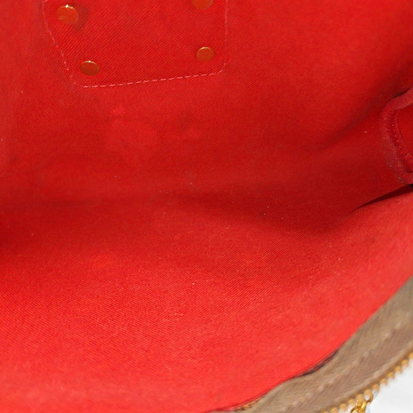 EVA Damier Ebene Coated Canvas Brown