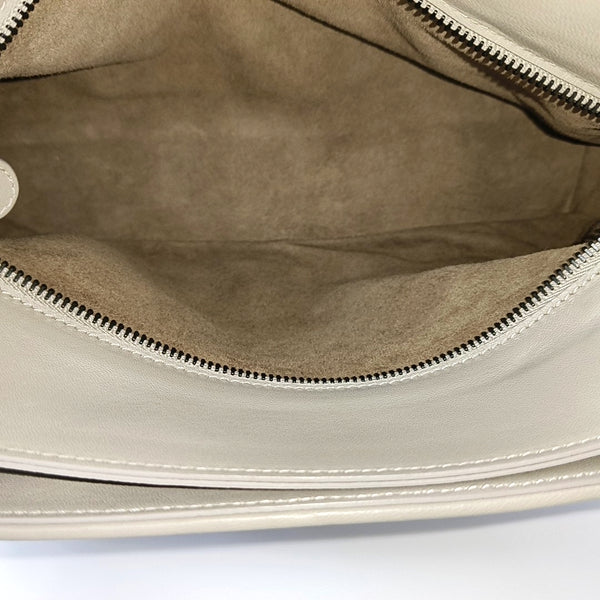 Lambskin Top Handle Bag Gray