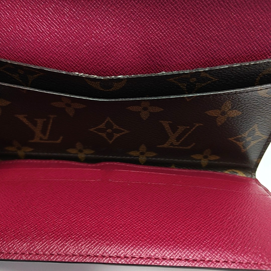 JOSÉPHINE Monogram Coated Canvas Brown Wallet