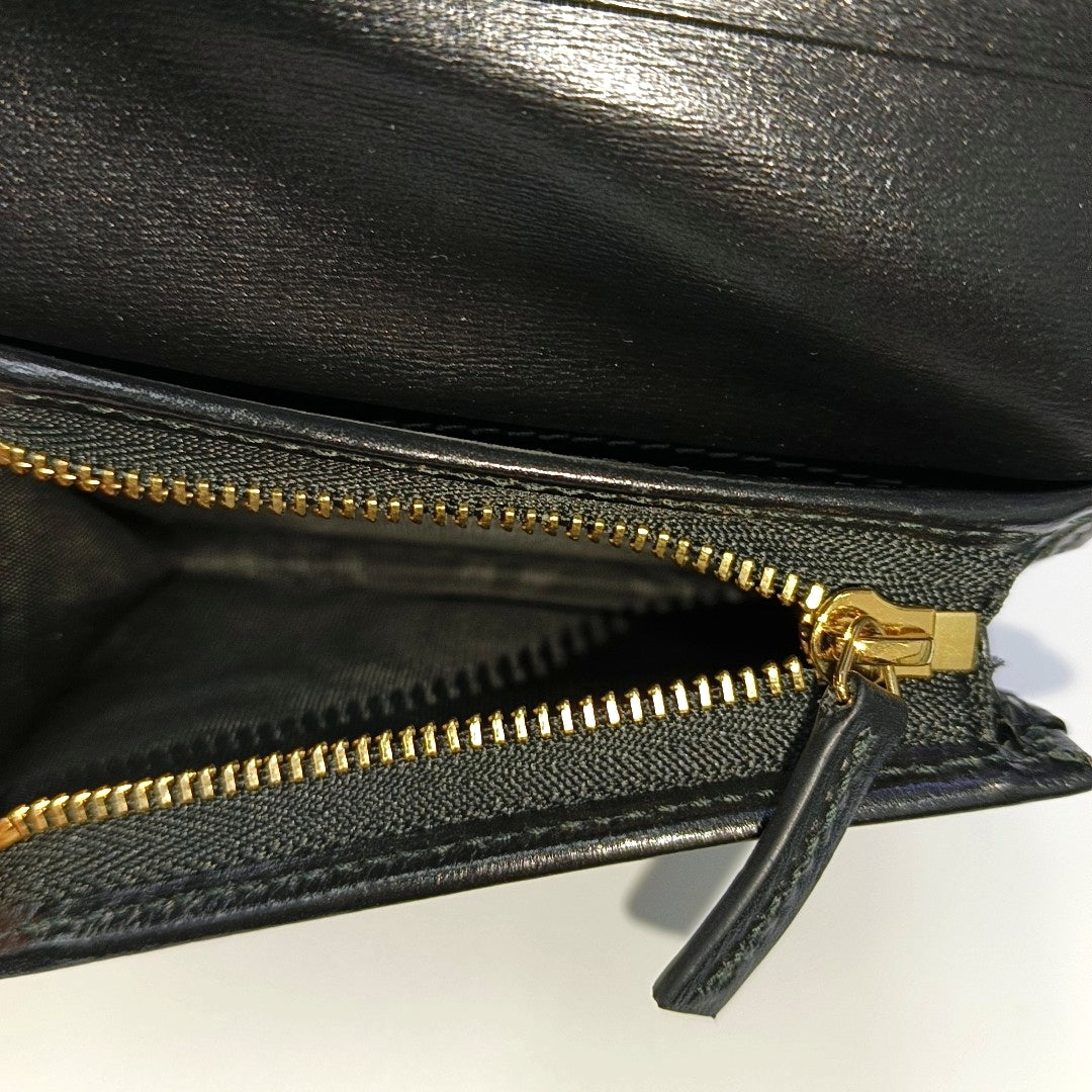 Horsebit 1955 Small Calfskin Black Wallet