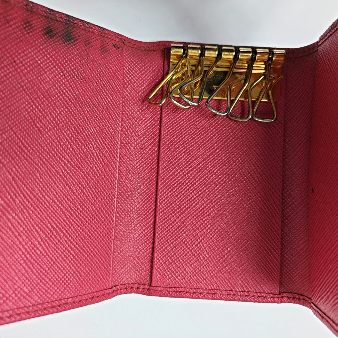 Calfskin Key Pouch Red