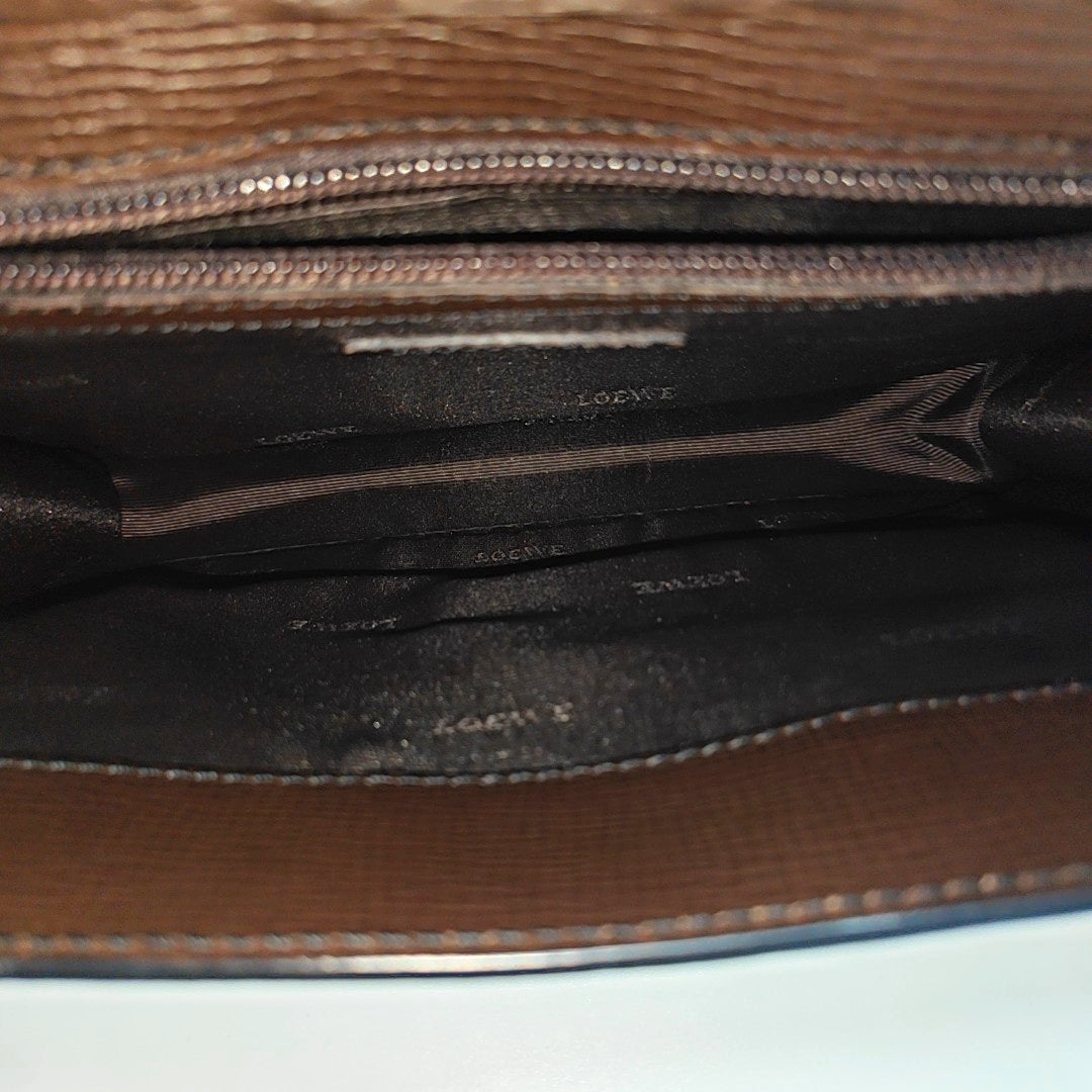 Calfskin Clutch Brown