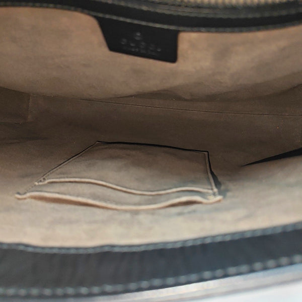 Monogram Calfskin Crossbody Bag Black