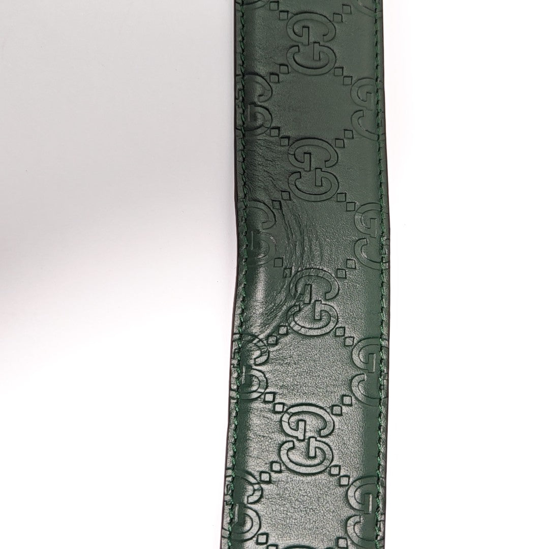 Leather Belt Green