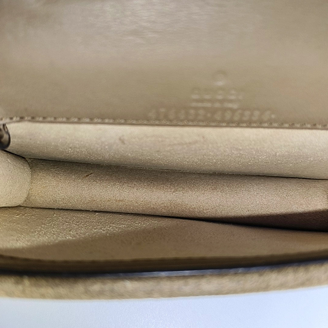 Dionysus Super Mini Monogram Coated Canvas Beige