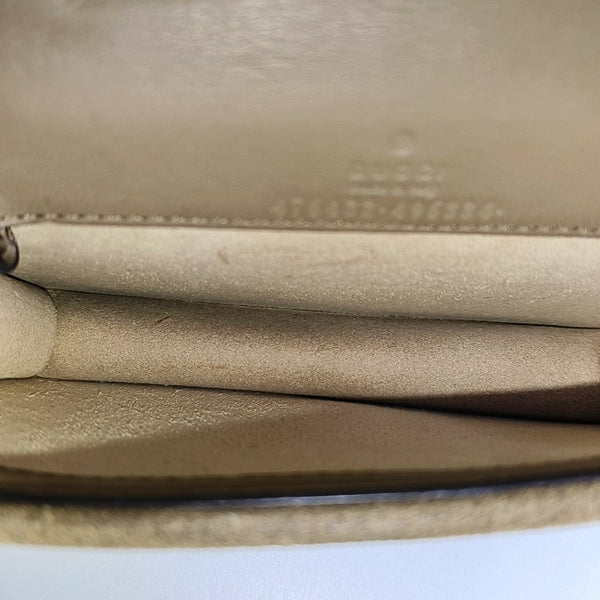 Dionysus Super Mini Monogram Coated Canvas Beige