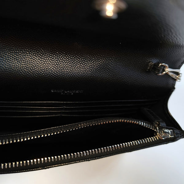 MONOGRAM WOC Chevron Calfskin Black